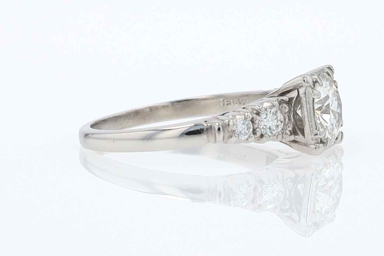 Art Deco 3/4 Carat Diamond Antique Engagement Ring