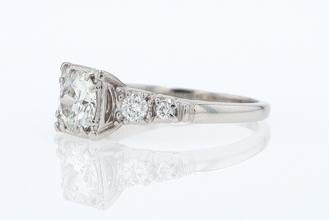 Art Deco 3/4 Carat Diamond Antique Engagement Ring