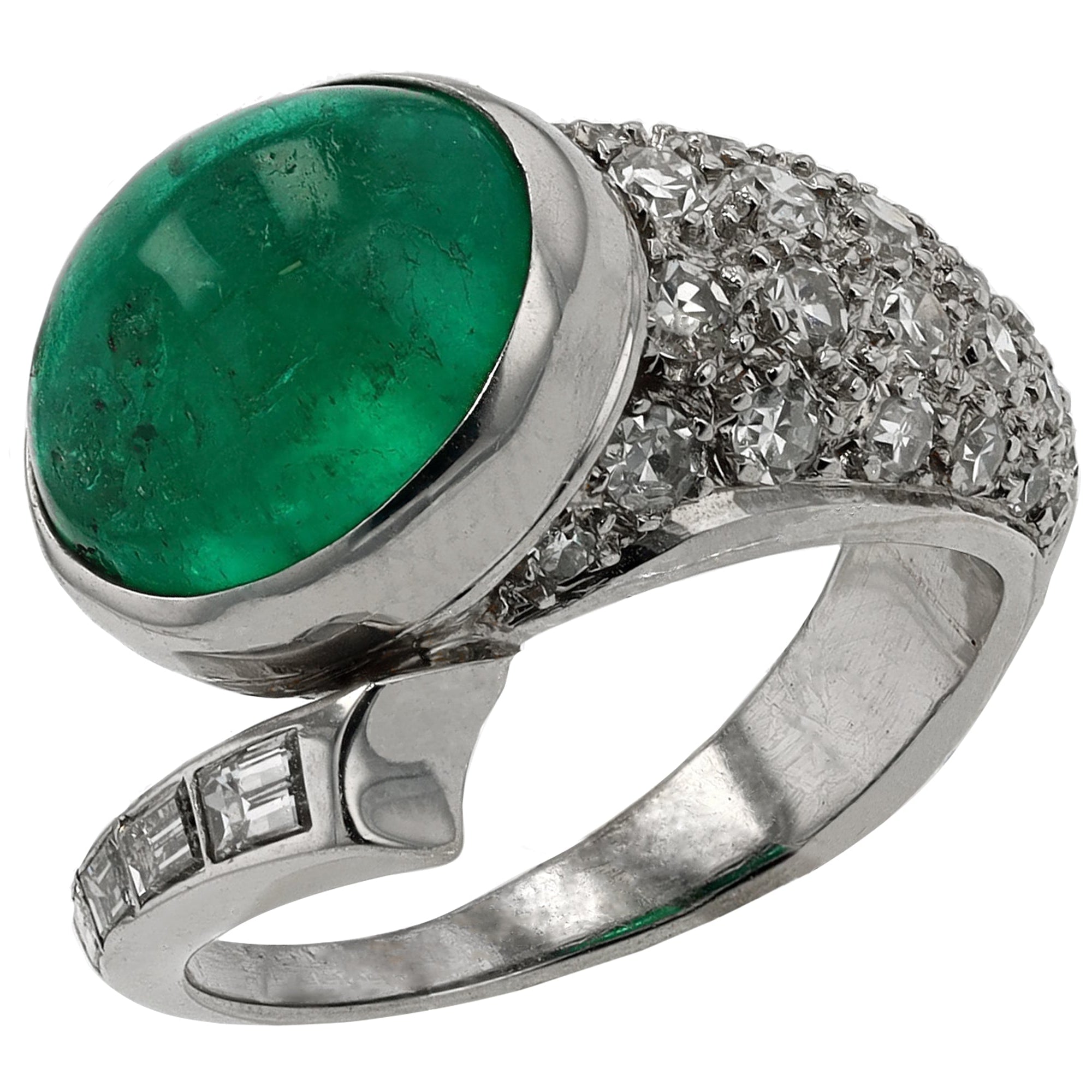 Columbian Emerald Cocktail Ring
