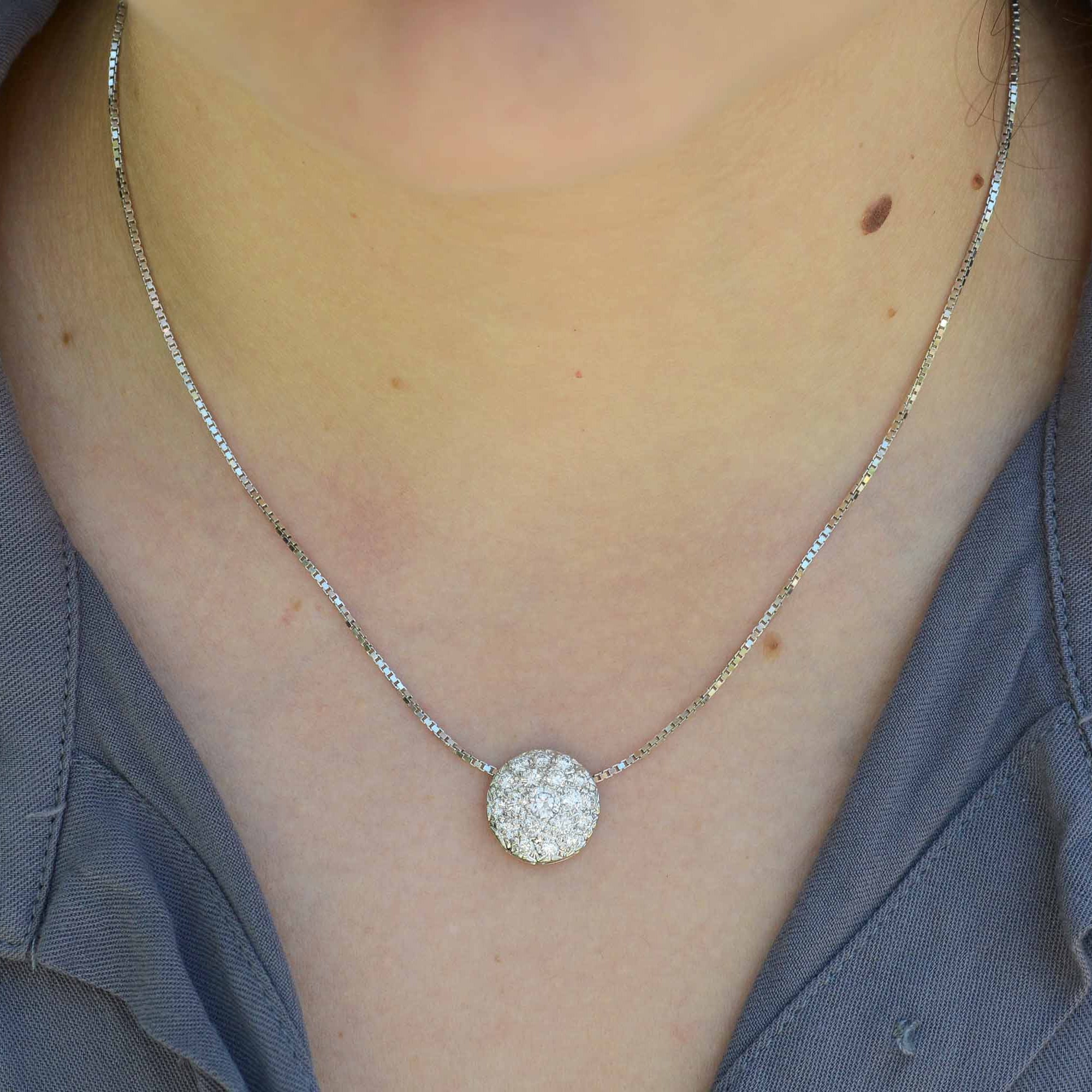 Pavé Diamond Necklace