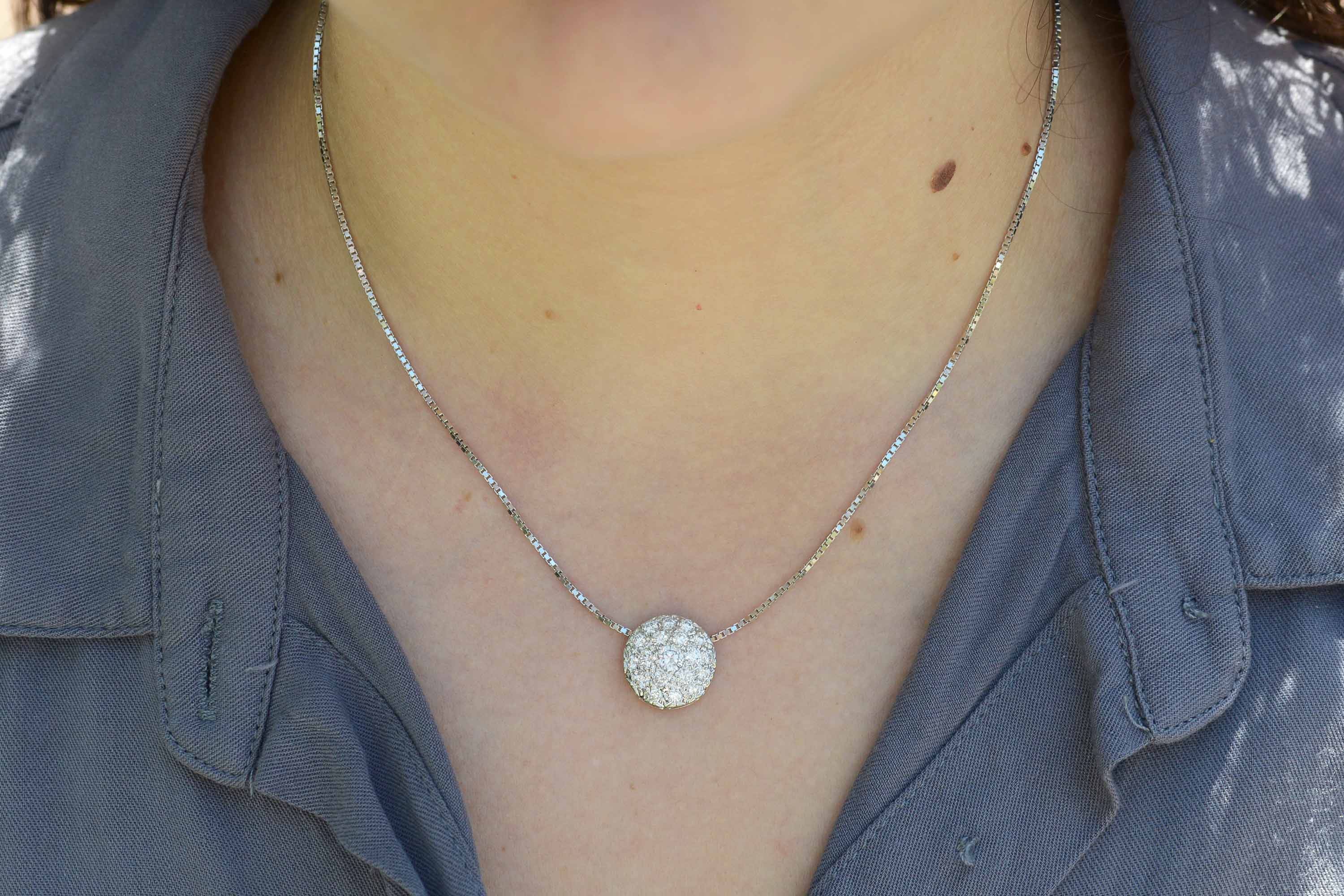 Pavé Diamond Necklace