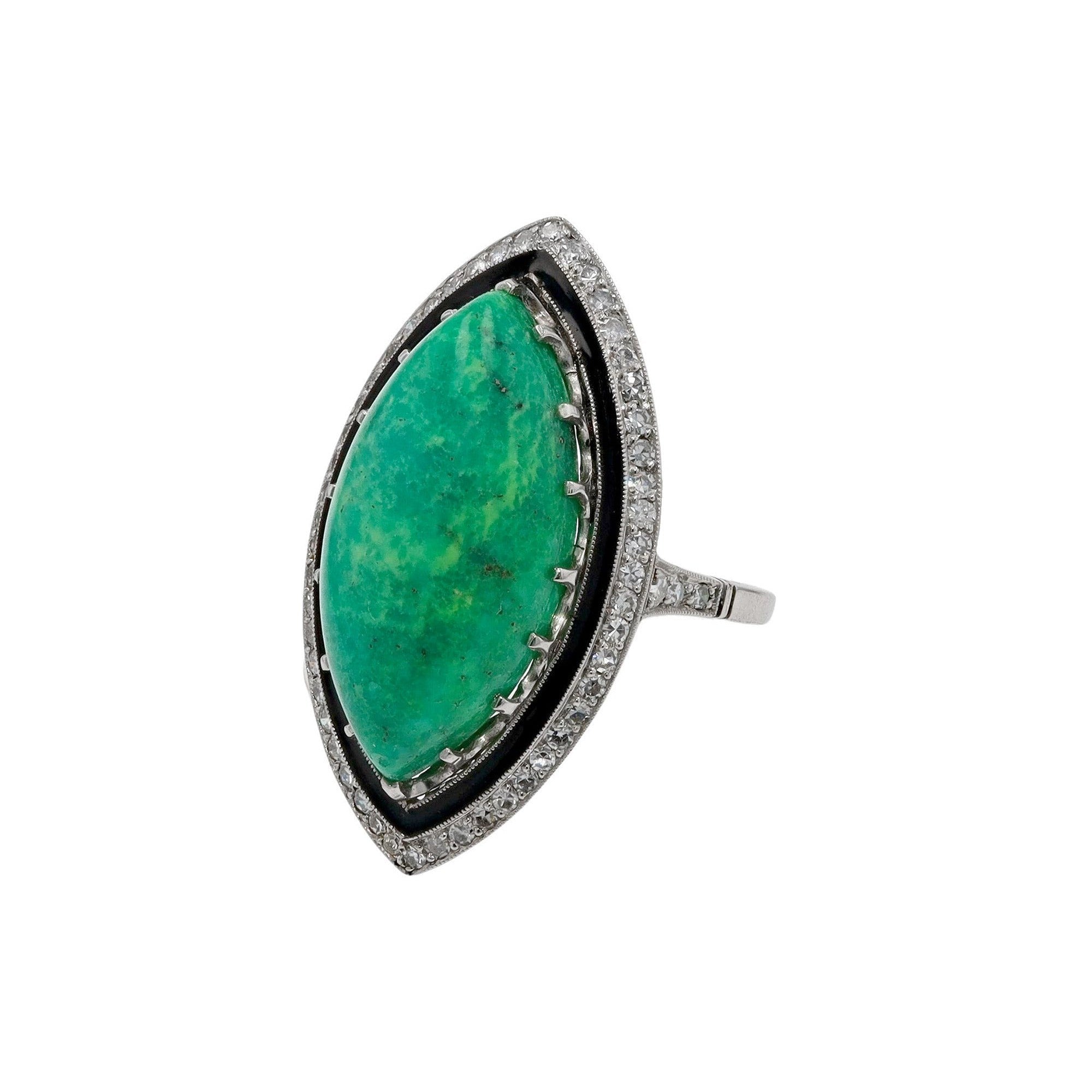 Art Deco Style Turquoise Ring