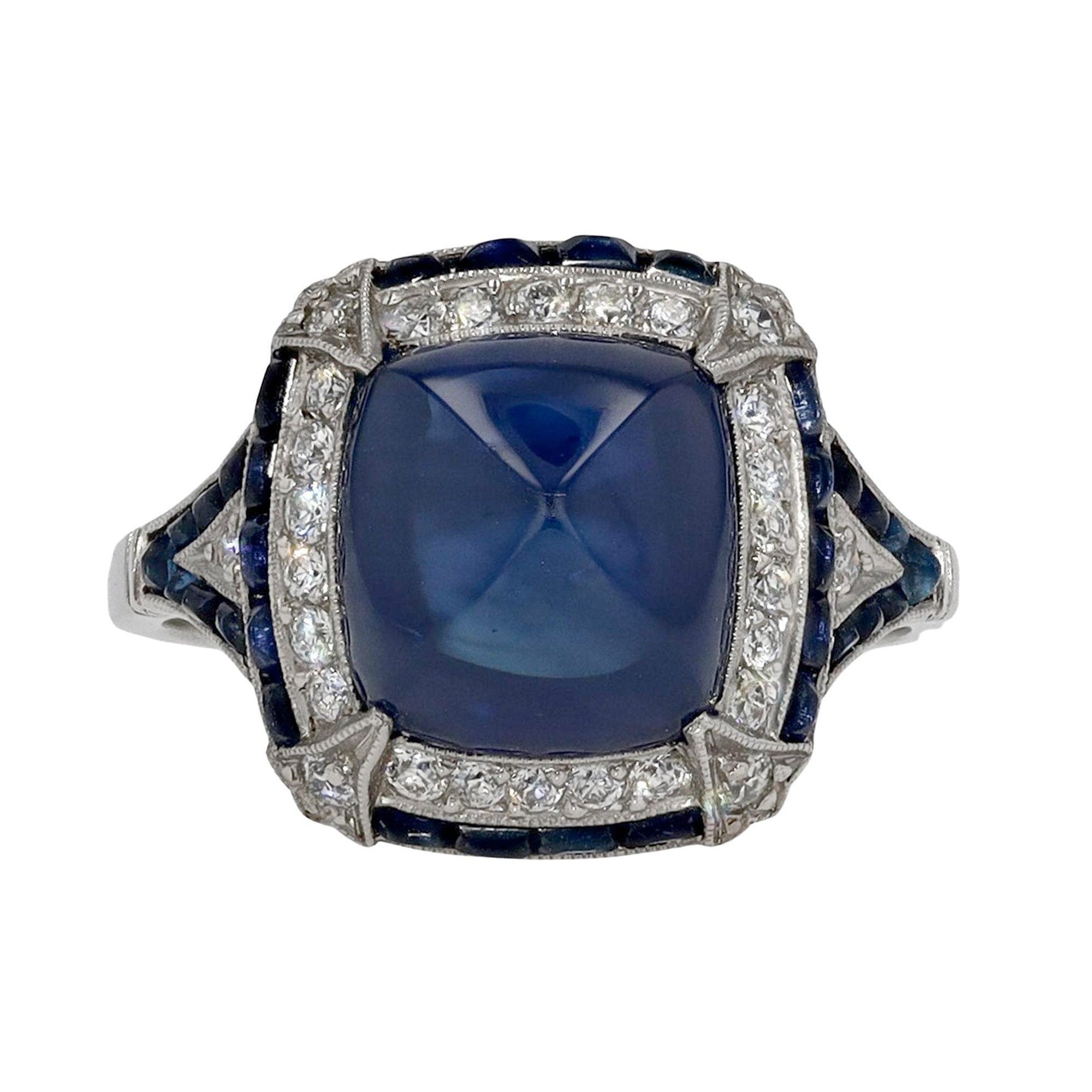 Sugar Loaf Sapphire Cocktail Ring