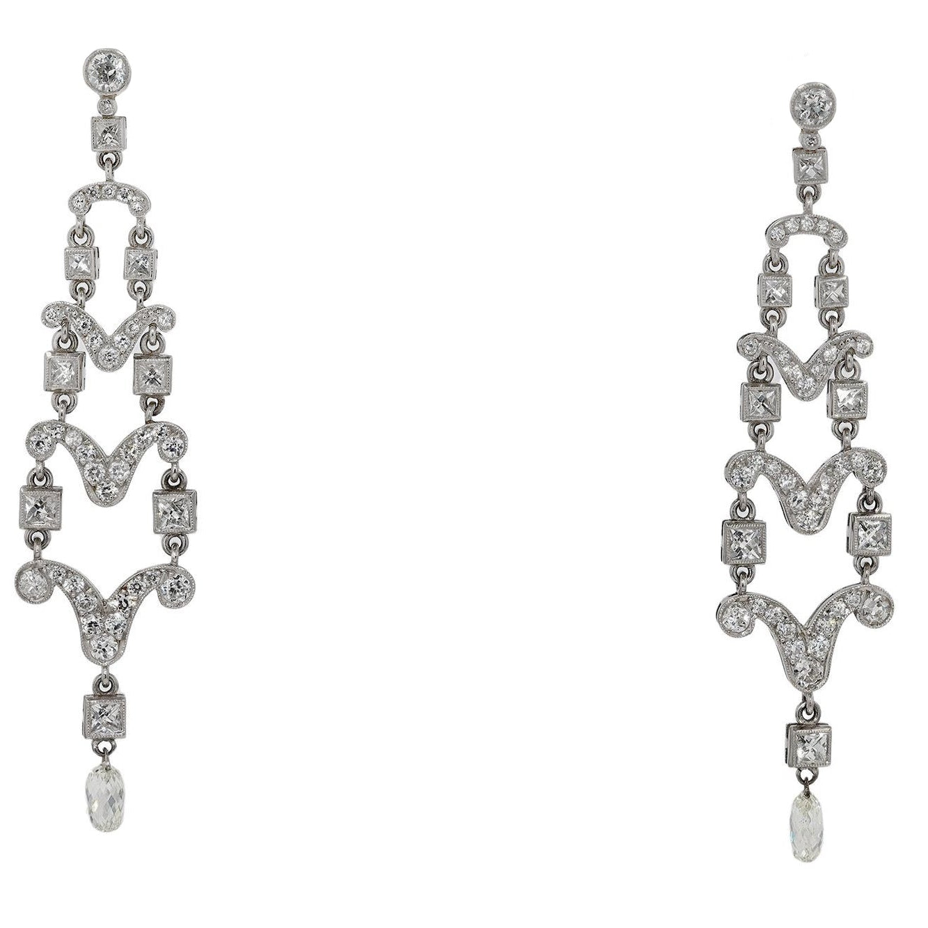 Diamond Chandelier Earrings