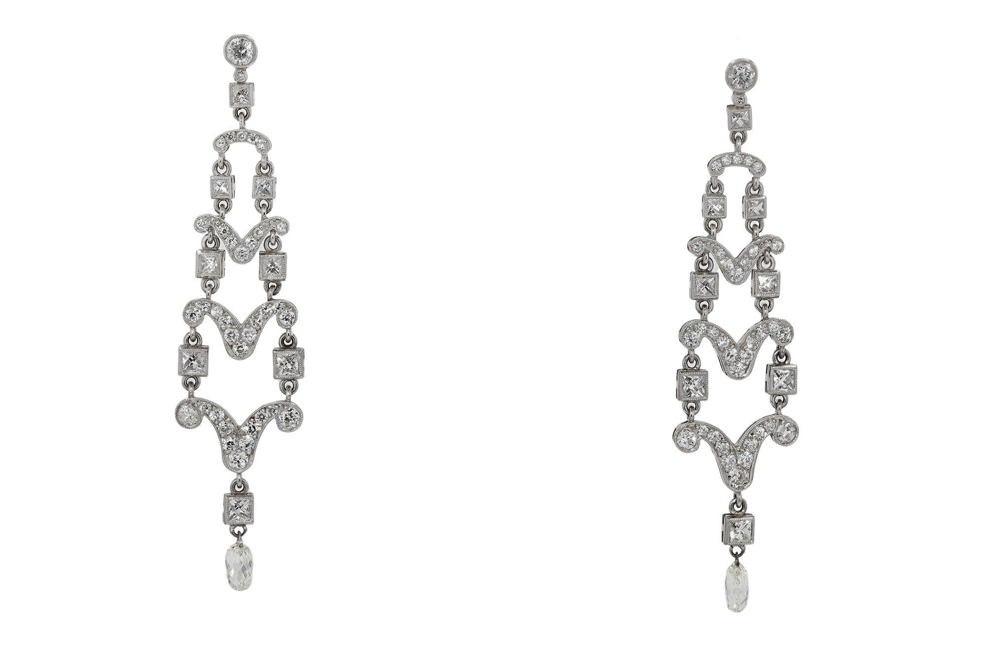 Diamond Chandelier Earrings