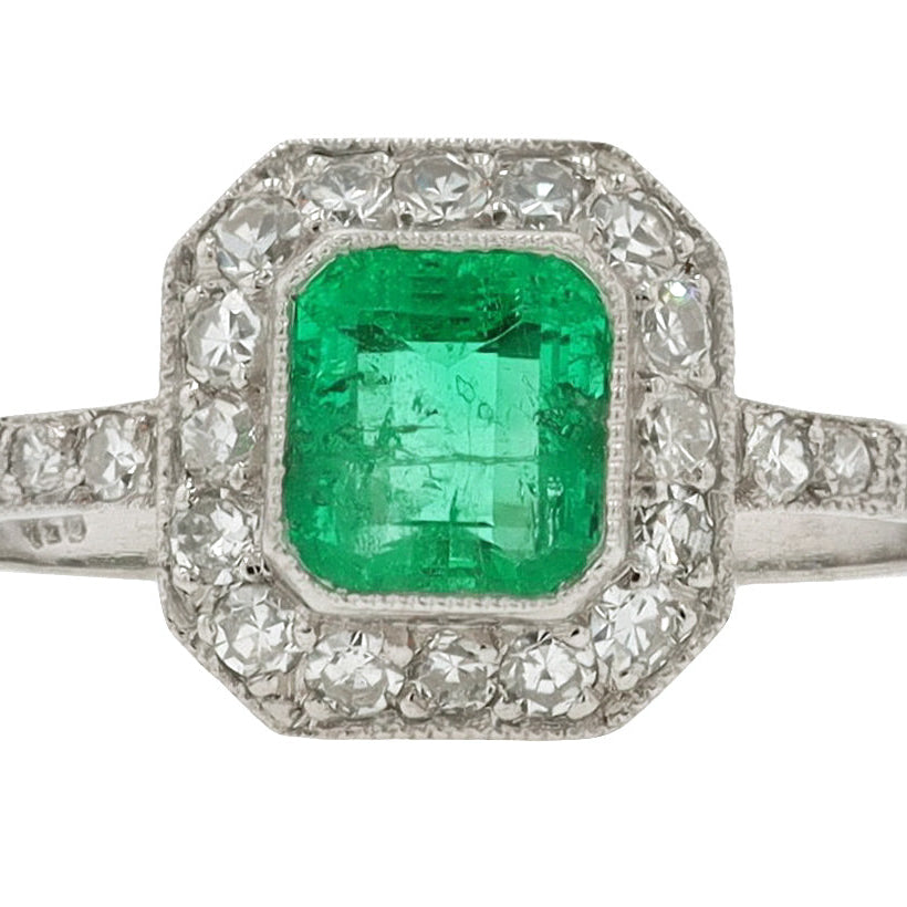 Emerald Engagement Ring