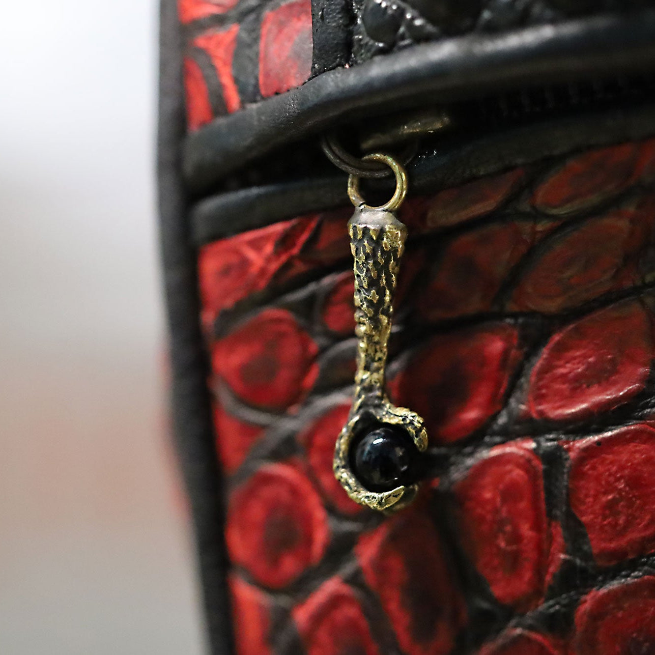 Artisan Handmade Sterling Silver & Crocodile Handbag Purse