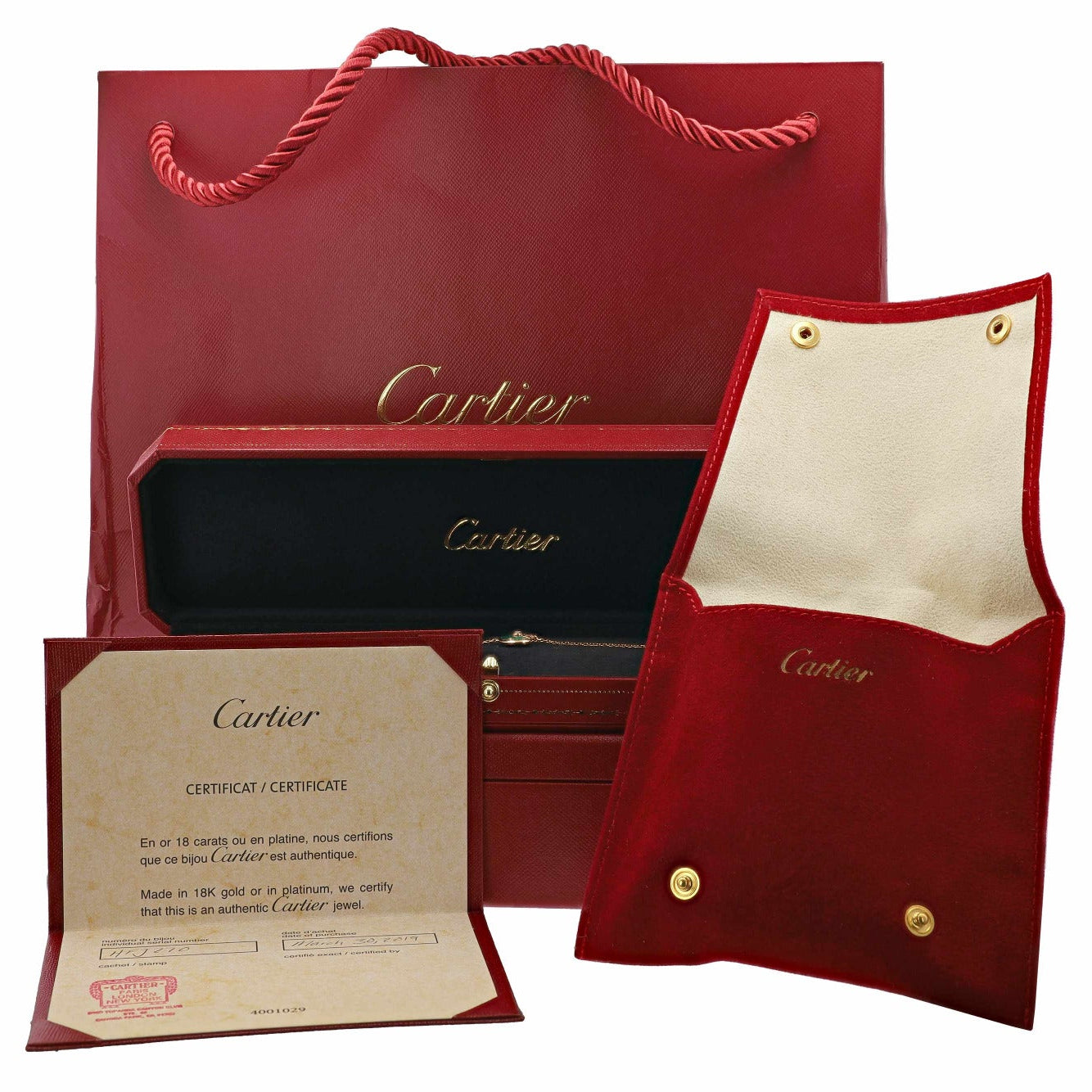 Cartier Malachite 18K Rose Gold Diamond Bracelet