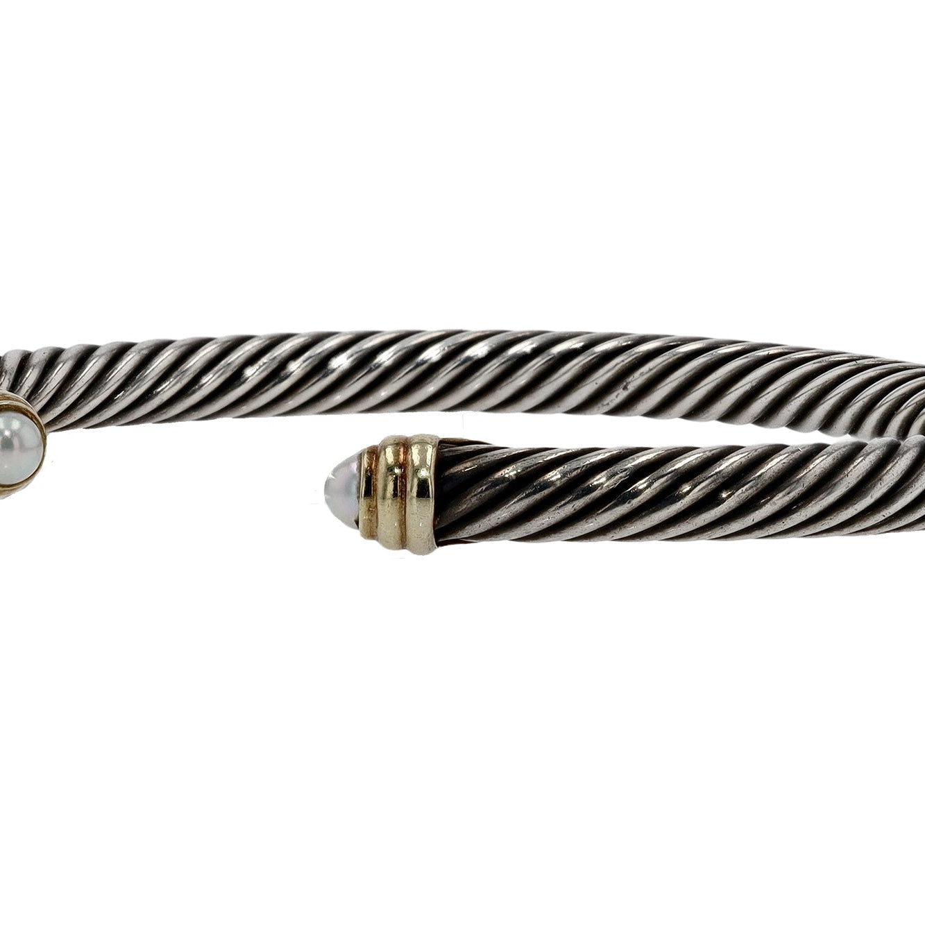 David Yurman Pearl 14K & Silver Estate Bracelet