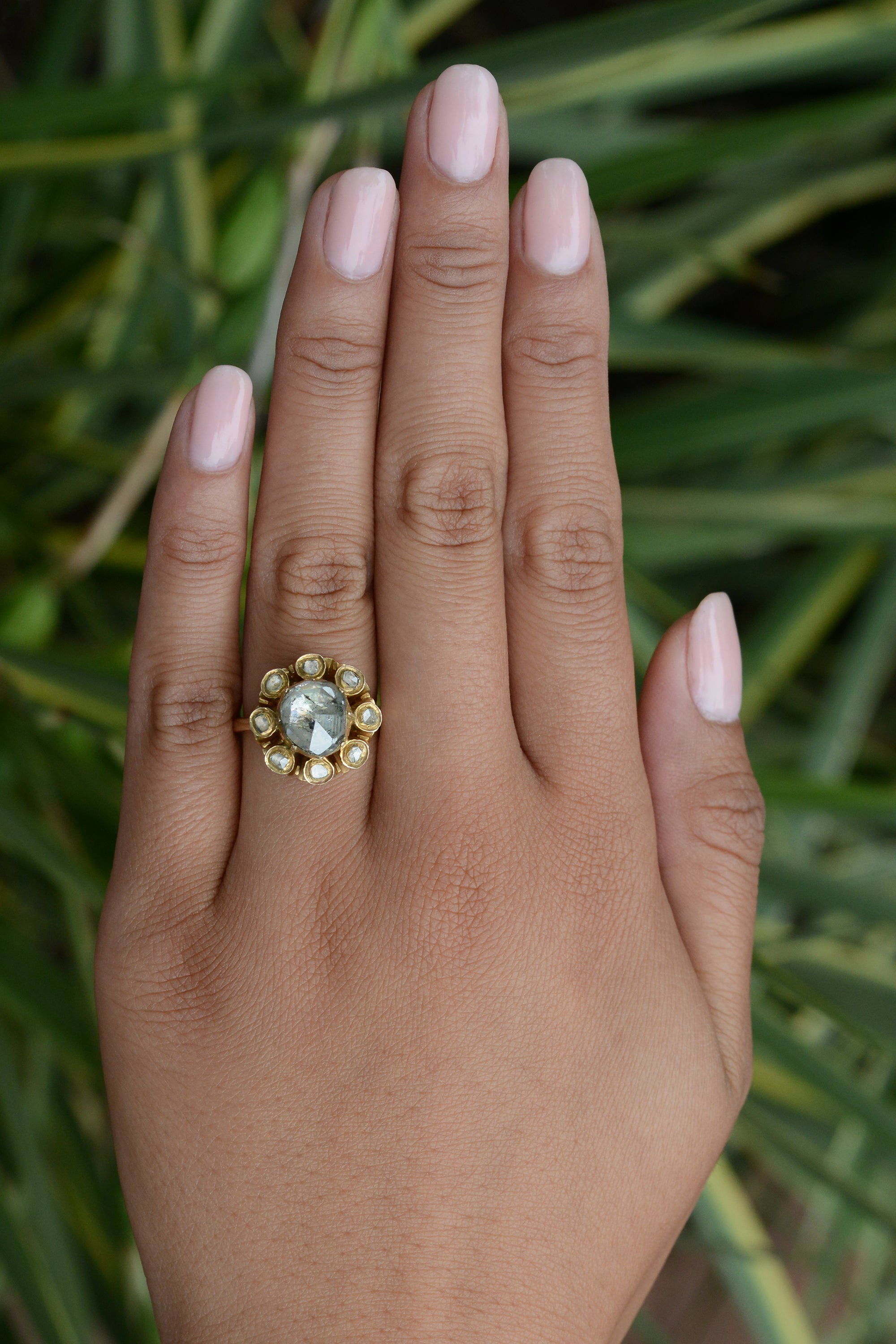 Early 1800s Georgian 2.00 Carat Rose Cut Diamond Ring