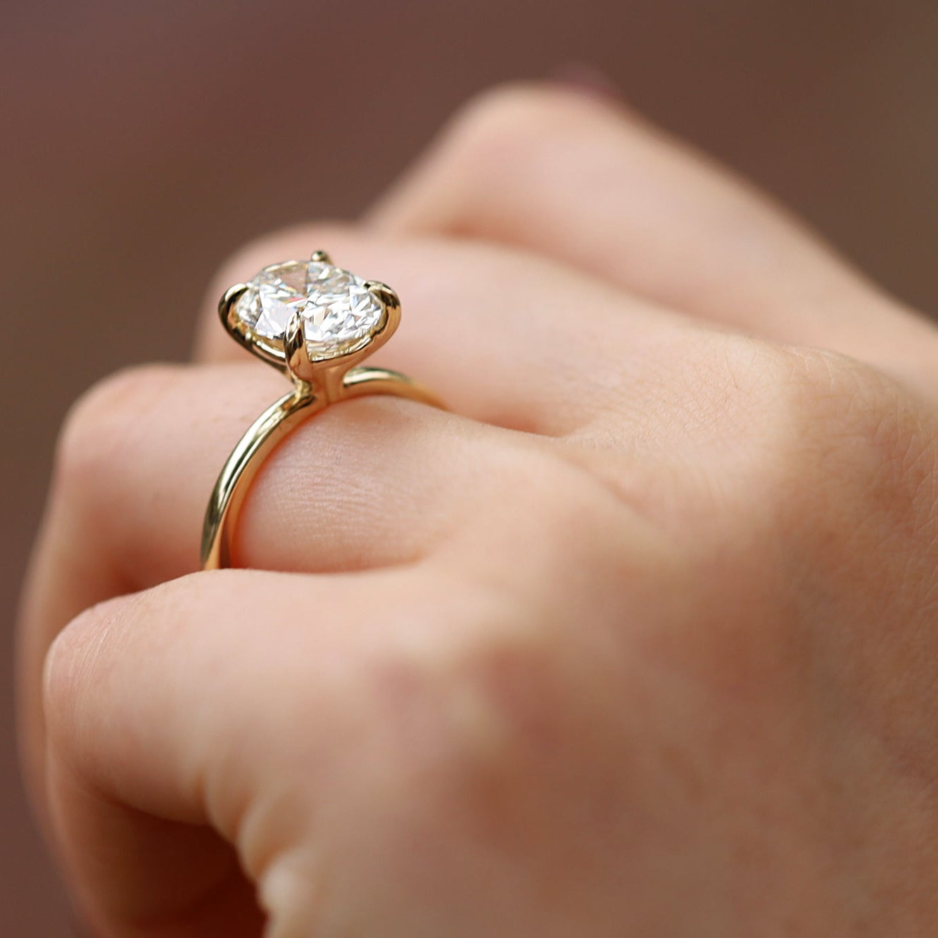 EGL Certified 3.01ct Oval Cut Diamond Engagement Ring