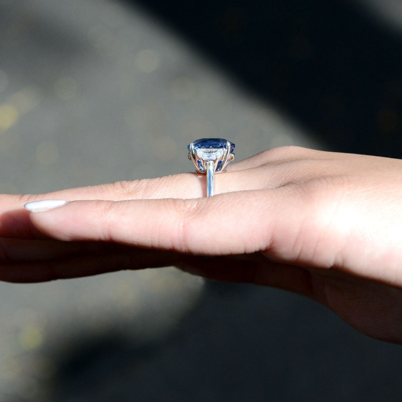 Estate 10 Carat Sri Lanka Sapphire Engagement Ring