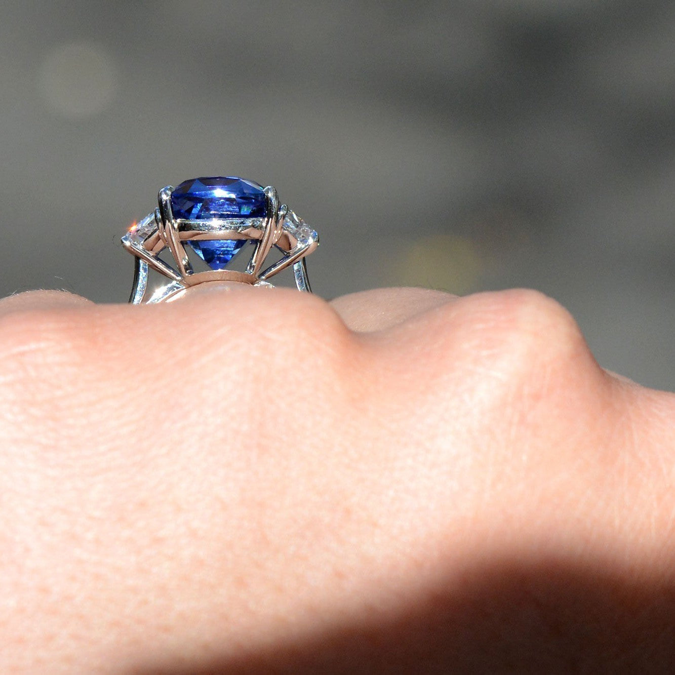 Estate 10 Carat Sri Lanka Sapphire Engagement Ring