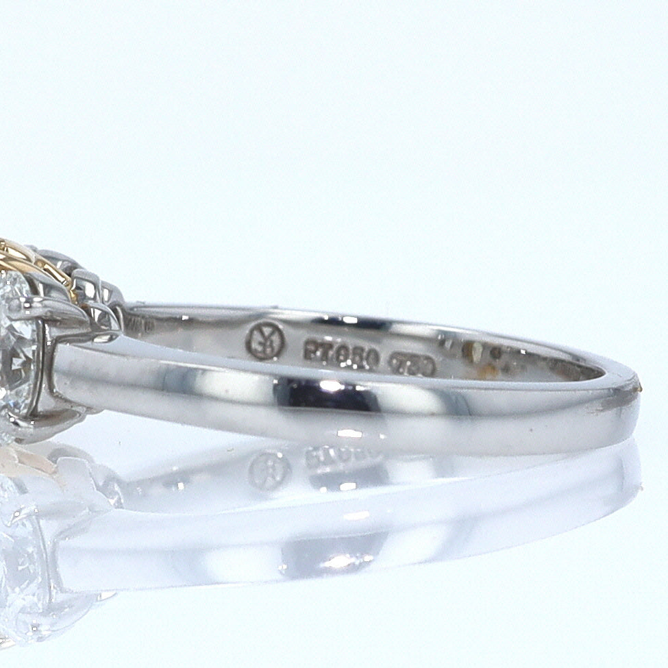 GIA Certified 1.00 Carat Oval Intense Yellow Diamond Engagement Ring