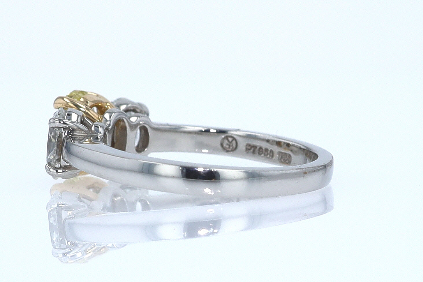 GIA Certified 1.00 Carat Oval Intense Yellow Diamond Engagement Ring