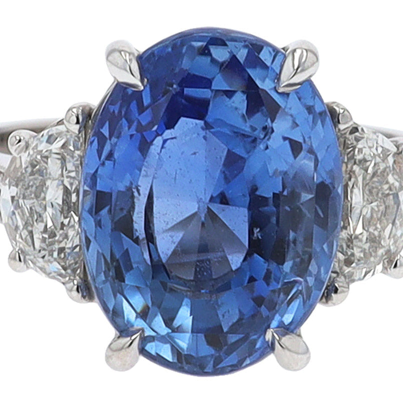 GIA Certified No Heat Sapphire Ring