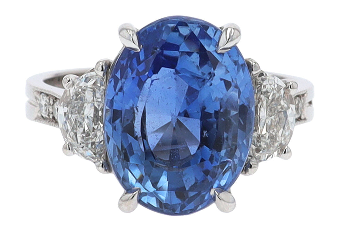 GIA Certified No Heat Sapphire Ring