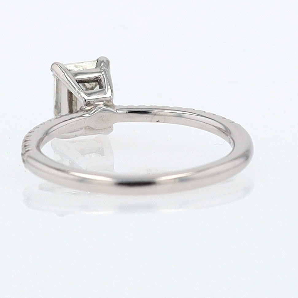 GIA Certified Contemporary 1 Carat Diamond Engagement Ring