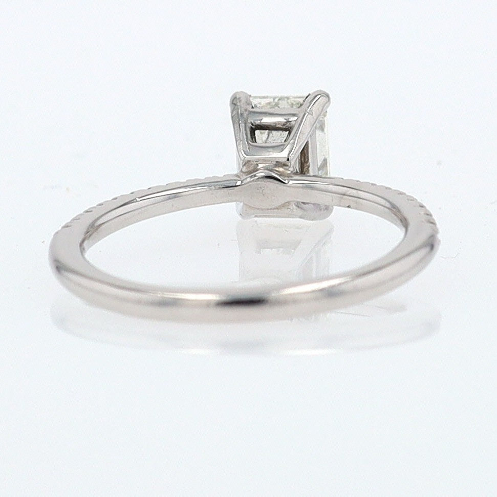 GIA Certified Contemporary 1 Carat Diamond Engagement Ring