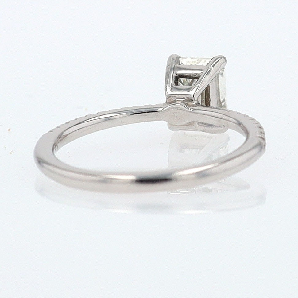 GIA Certified Contemporary 1 Carat Diamond Engagement Ring