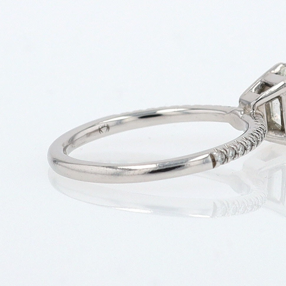 GIA Certified Contemporary 1 Carat Diamond Engagement Ring