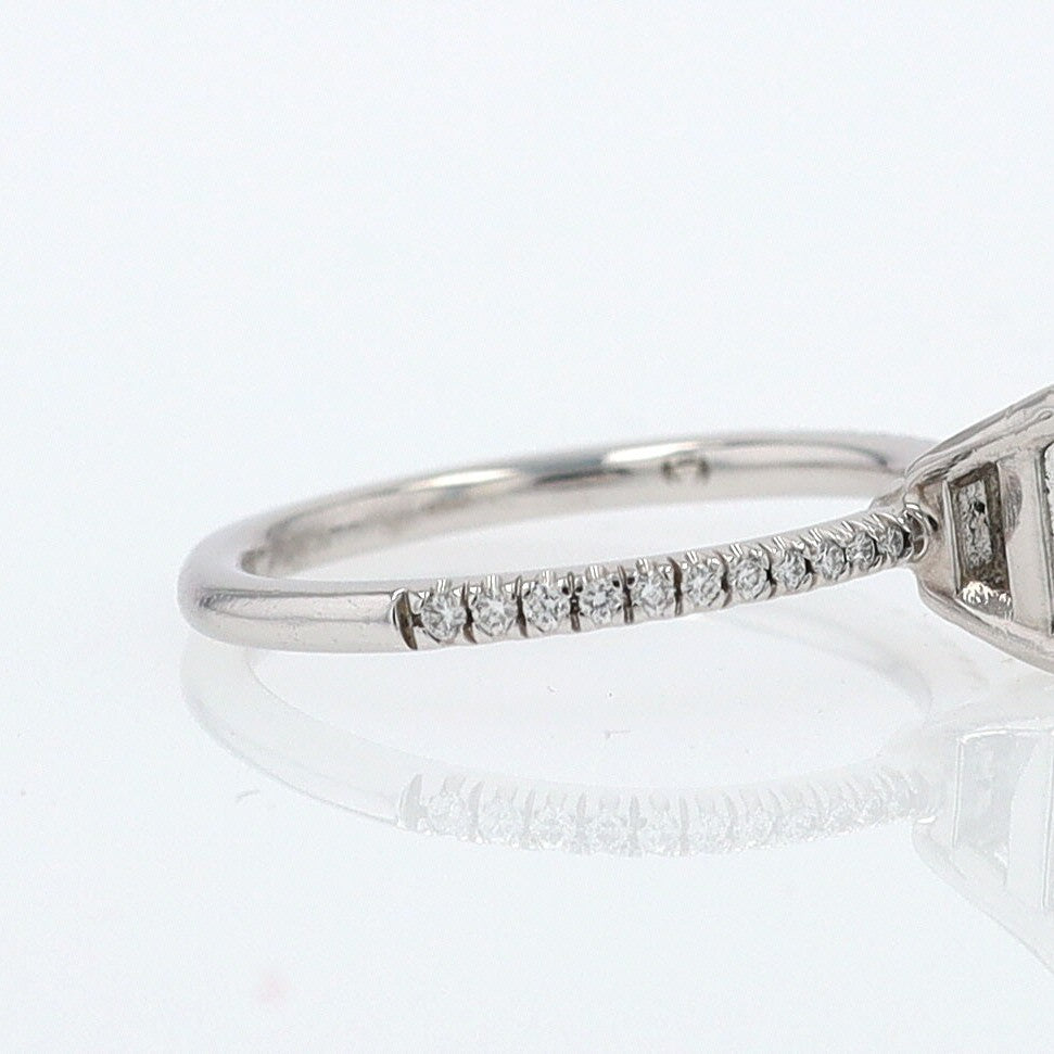 GIA Certified Contemporary 1 Carat Diamond Engagement Ring