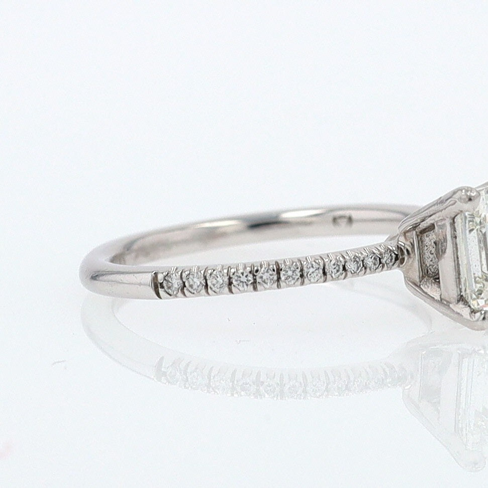 GIA Certified Contemporary 1 Carat Diamond Engagement Ring