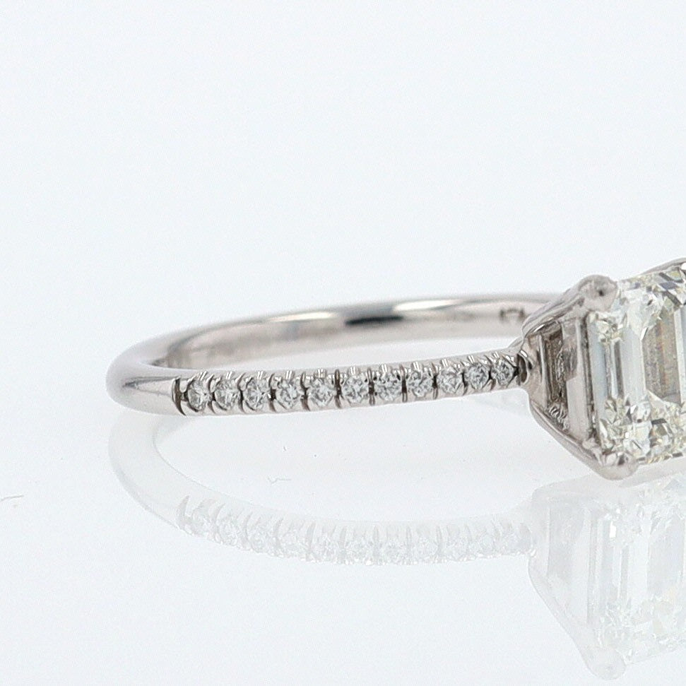 GIA Certified Contemporary 1 Carat Diamond Engagement Ring