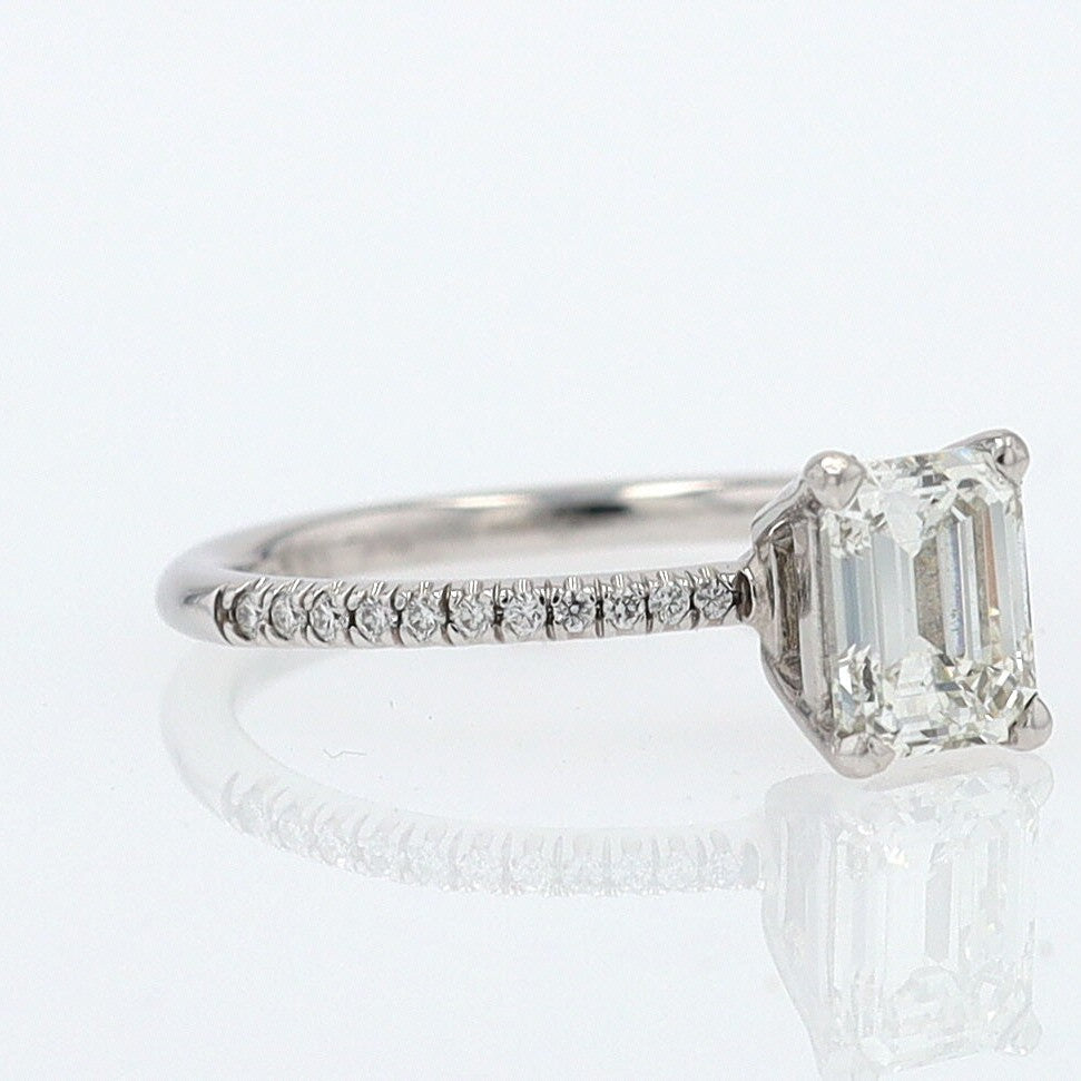 GIA Certified Contemporary 1 Carat Diamond Engagement Ring