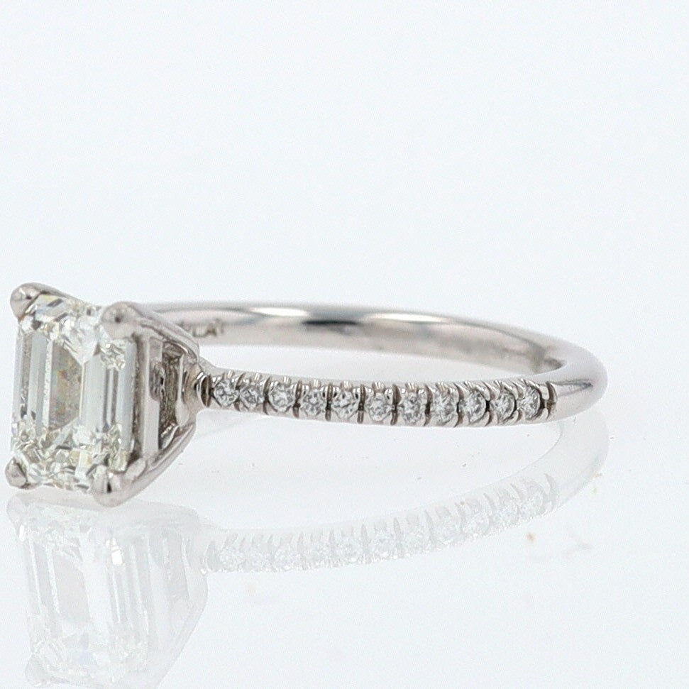 GIA Certified Contemporary 1 Carat Diamond Engagement Ring