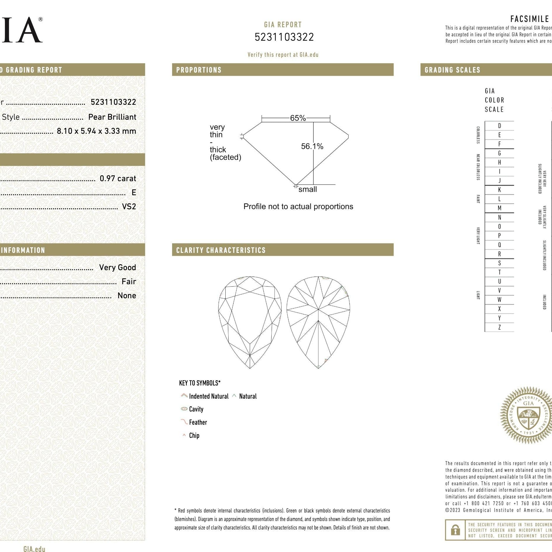 GIA Certified Pear Cut Diamond & Sapphire Toi Et Moi Ring