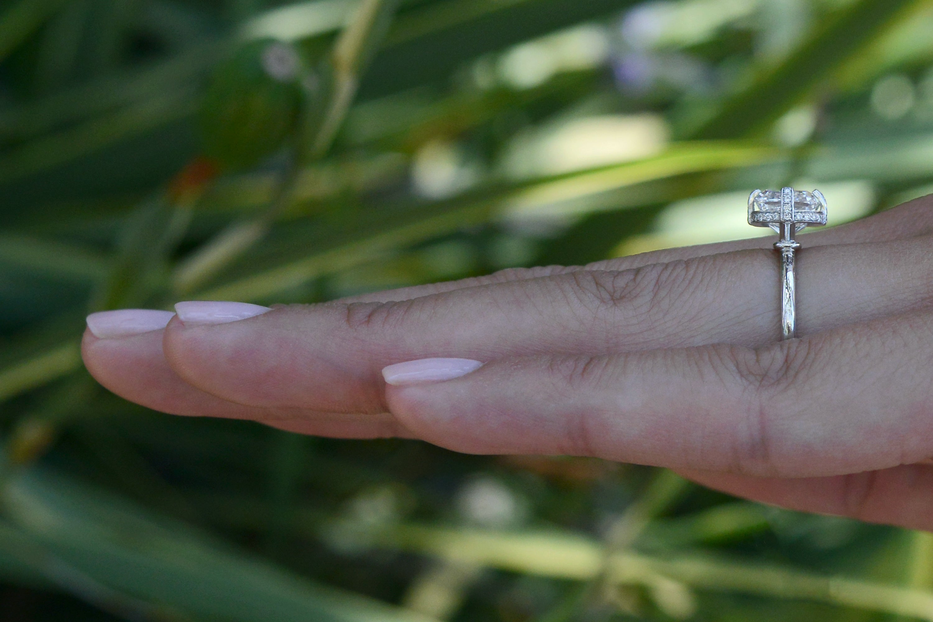 GIA Certified Vintage 3 Carat Cushion Cut Diamond Engagement Ring