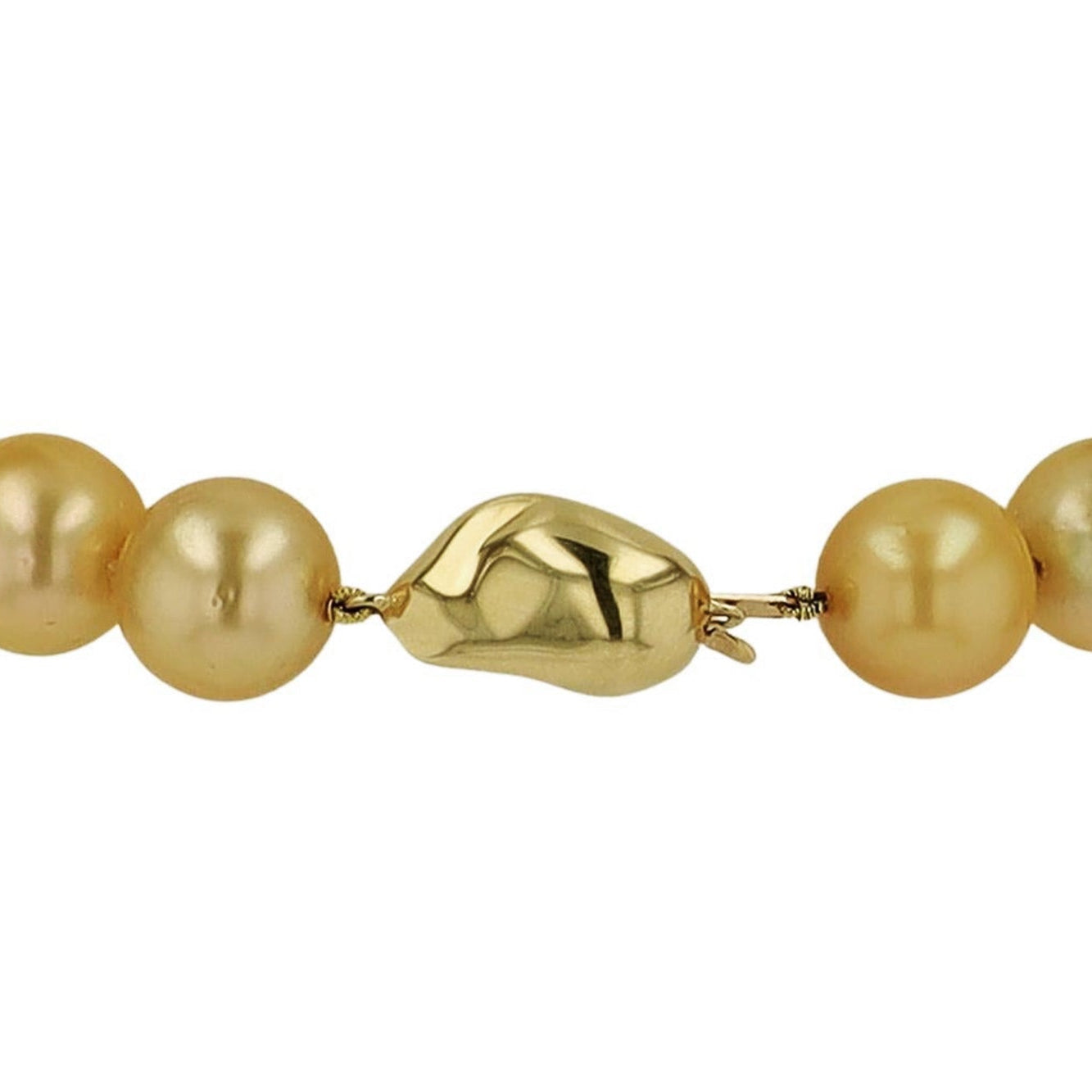 Graduated Golden South Sea Pearl Necklace