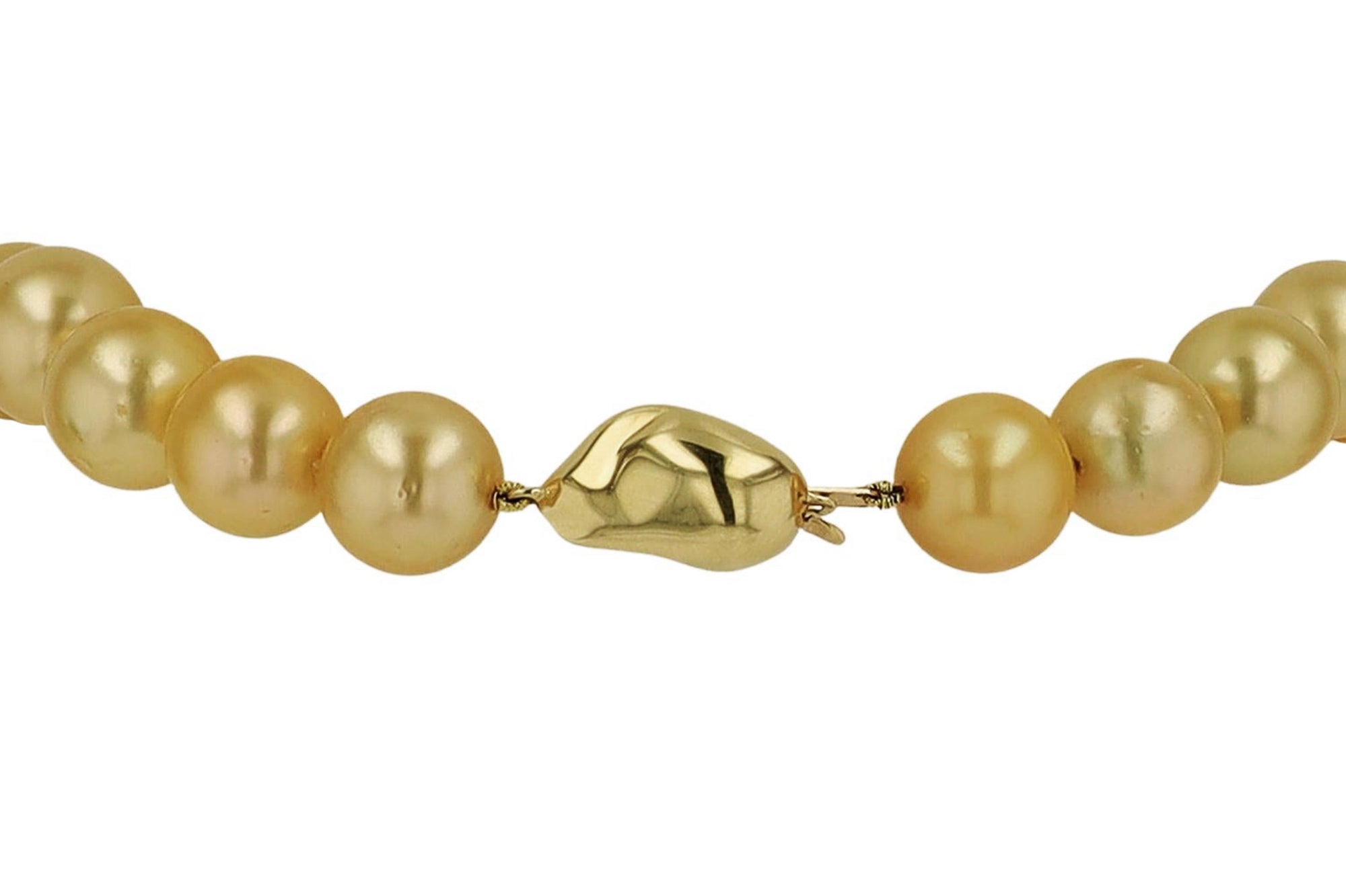 Graduated Golden South Sea Pearl Necklace