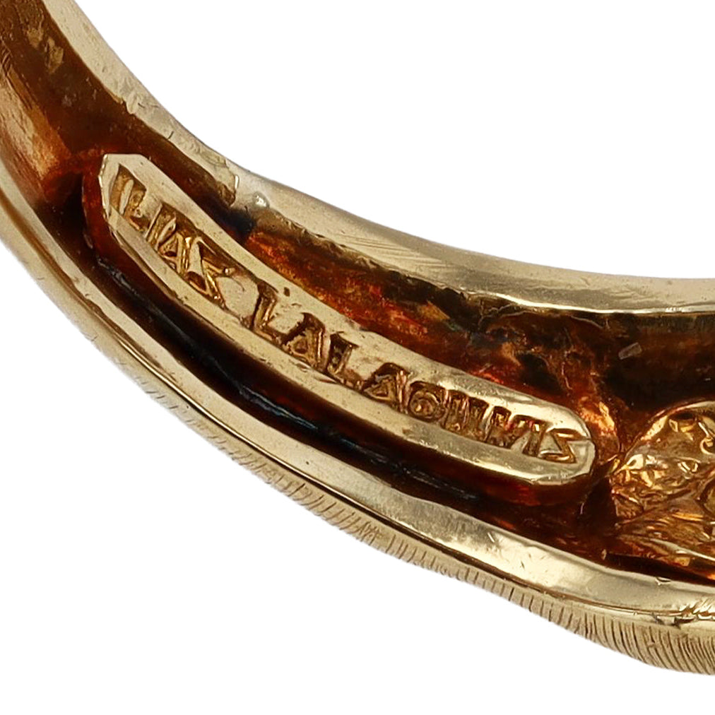 Ilias Lalaounis Designer 18k Gold Fish Cocktail Ring