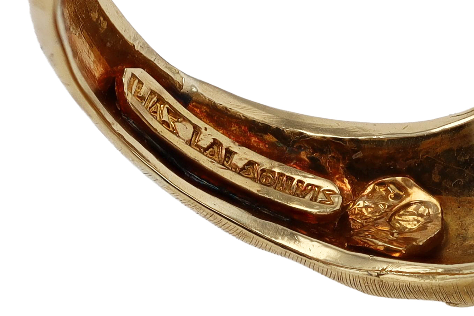 Ilias Lalaounis Designer 18k Gold Fish Cocktail Ring