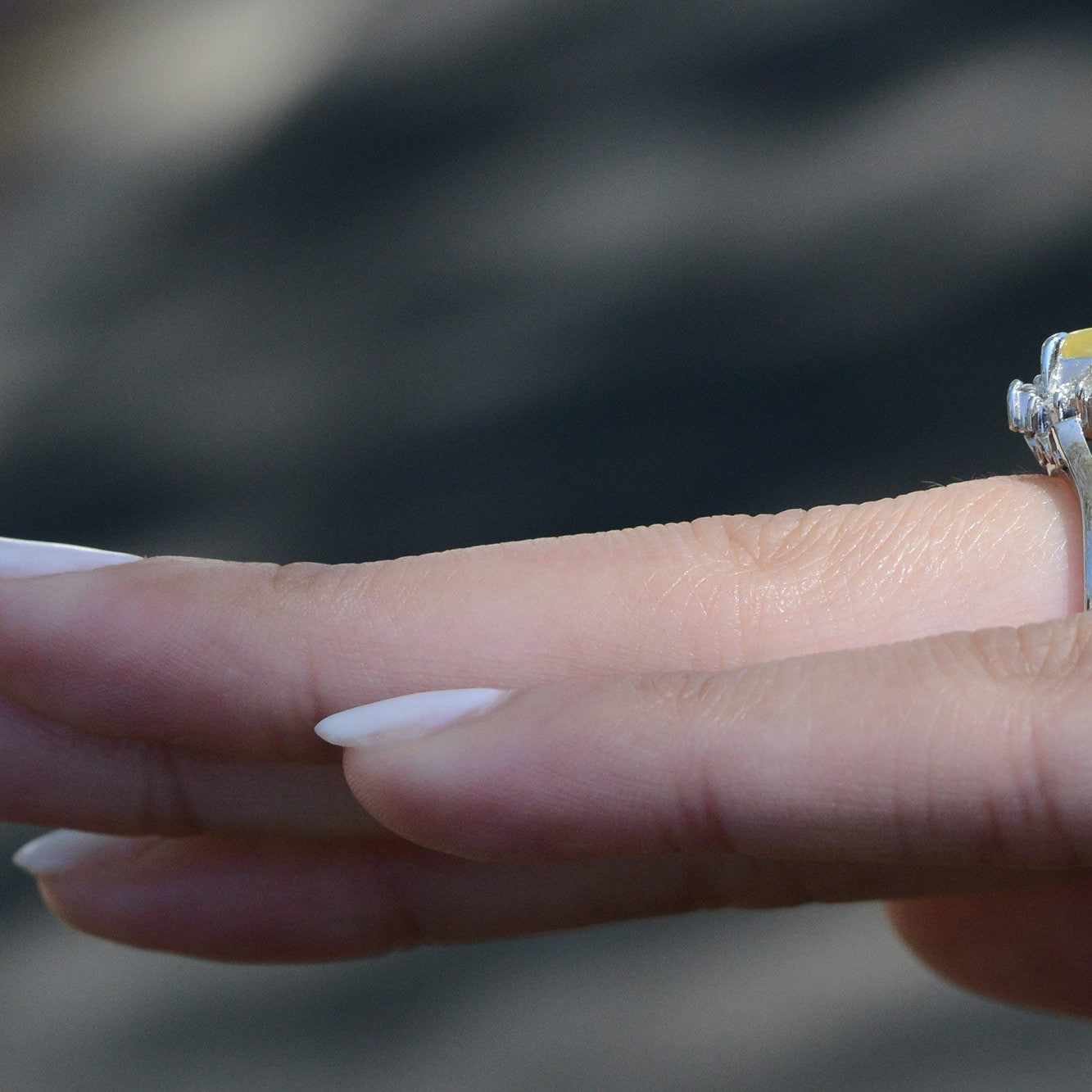 Mid Century Cat's Eye Chrysoberyl Cocktail Ring