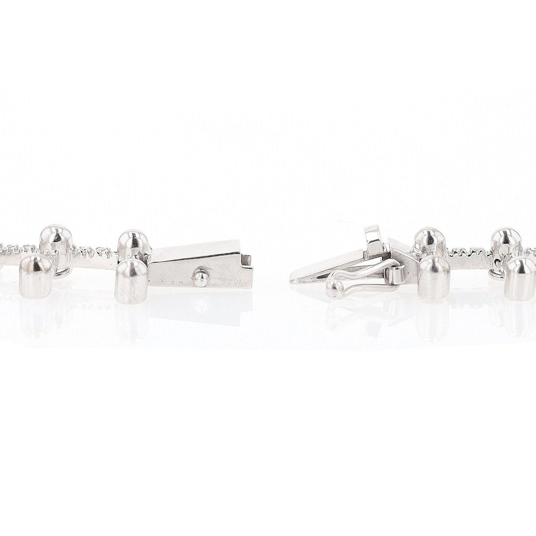 Mid Century Sputnik Starburst Diamond Choker Necklace