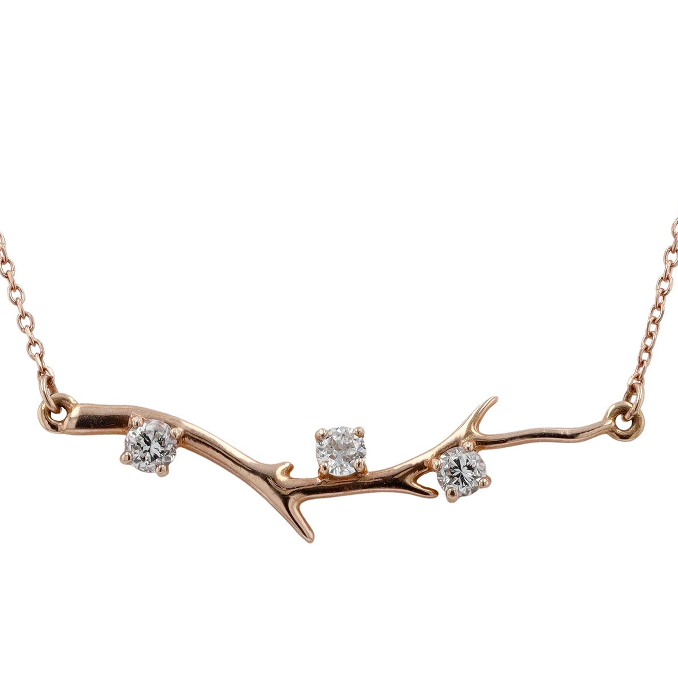 Rose Gold Branch Necklace