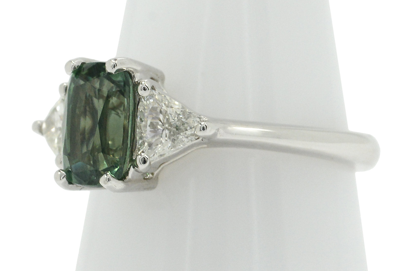 The Katerina alexandrite and diamond engagement ring is an enchanting and captivating jewel.