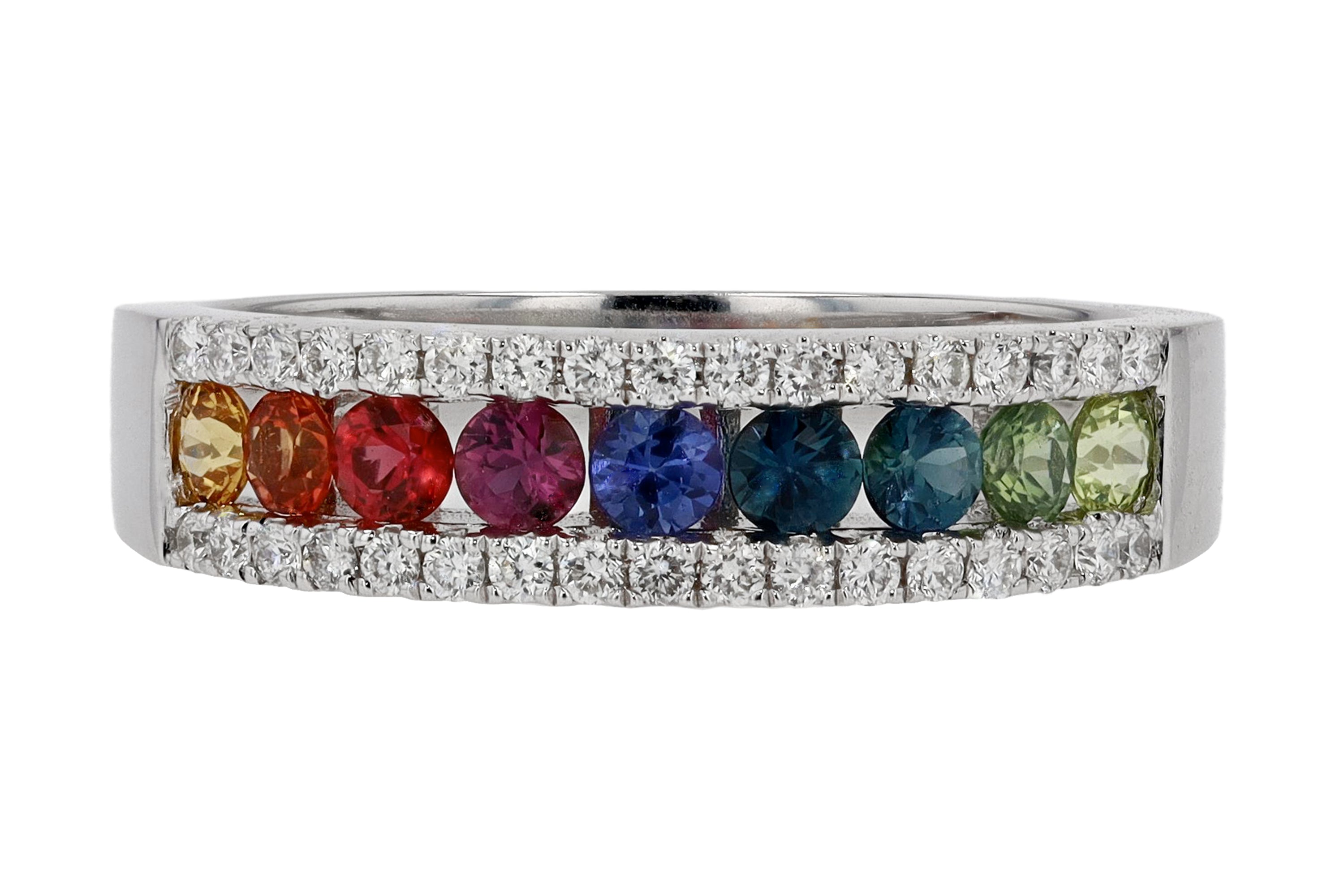 Rainbow Sapphire Ring