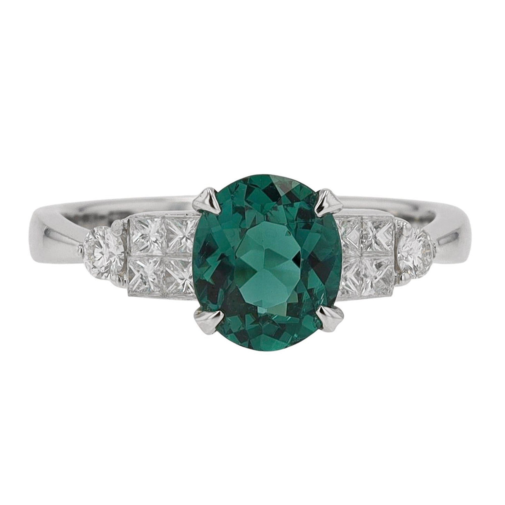 Tourmaline Engagement Ring