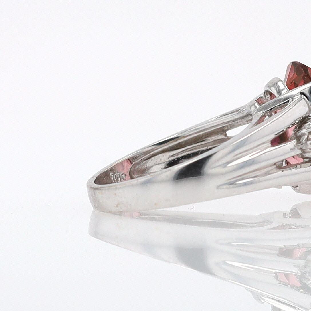 Retro 6.05 Carat Padparascha Peach Tourmaline Oval Engagement Ring