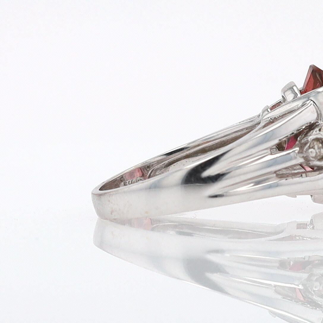 Retro 6.05 Carat Padparascha Peach Tourmaline Oval Engagement Ring