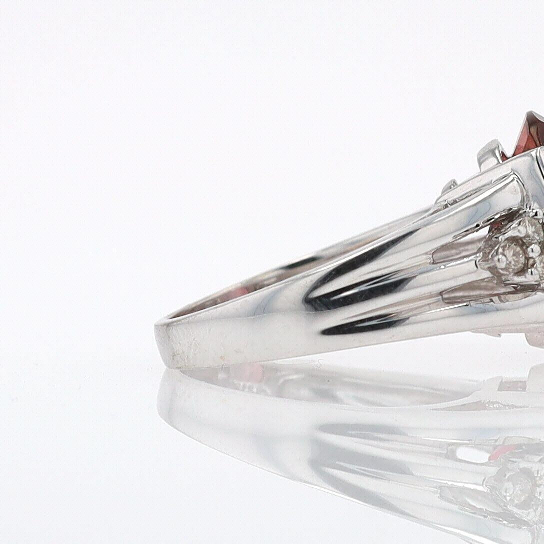 Retro 6.05 Carat Padparascha Peach Tourmaline Oval Engagement Ring