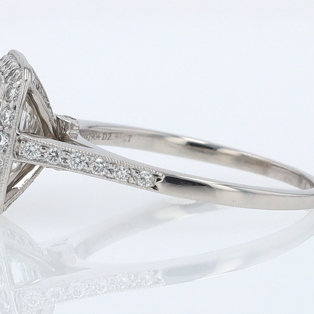 SOLD Tiffany & Co. 2.81 Carat Cushion Diamond Engagement Ring