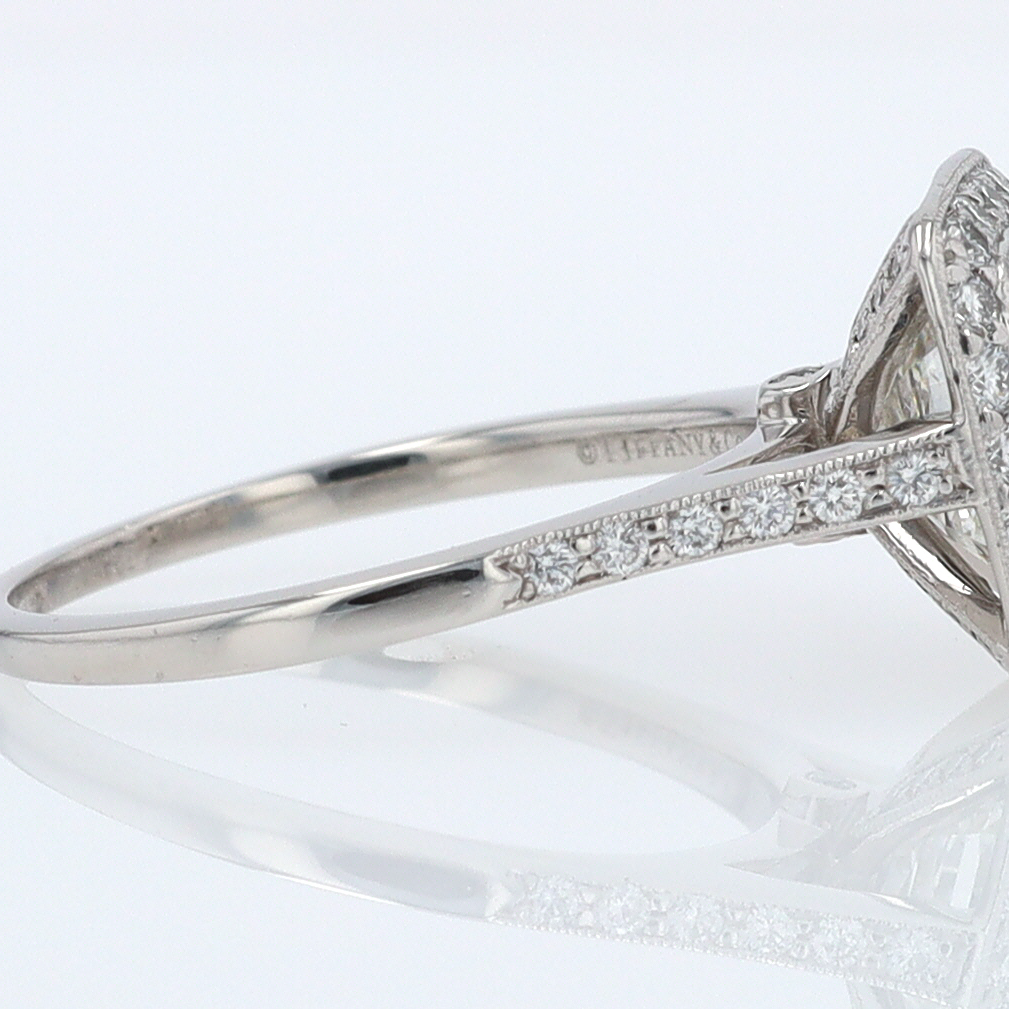 SOLD Tiffany & Co. 2.81 Carat Cushion Diamond Engagement Ring