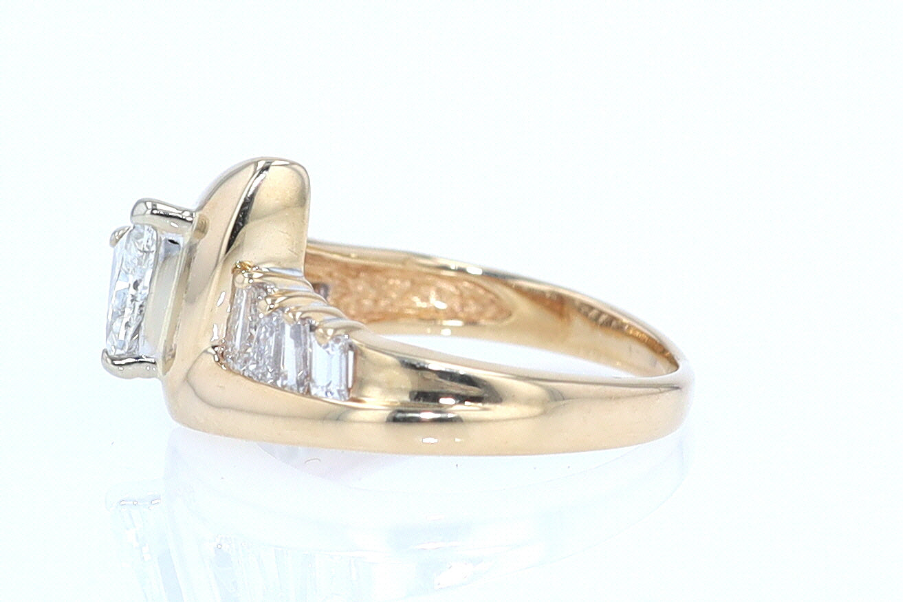 Star Trek Trillion Diamond Engagement Ring