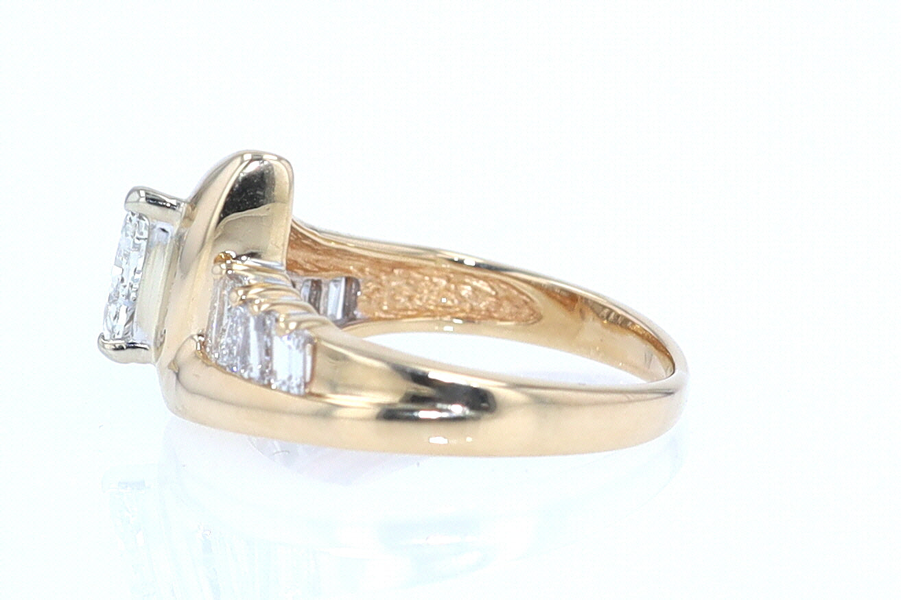 Star Trek Trillion Diamond Engagement Ring