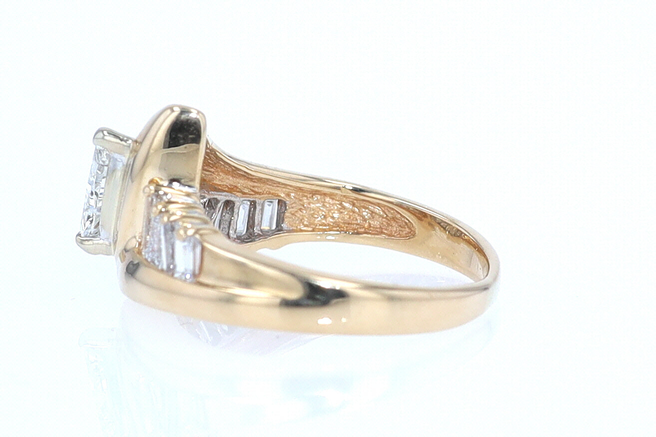 Star Trek Trillion Diamond Engagement Ring